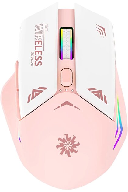 Blackbird Game Center Blic Bwm1 Pembe RGB Şarjlı Kablosuz 1600DPI