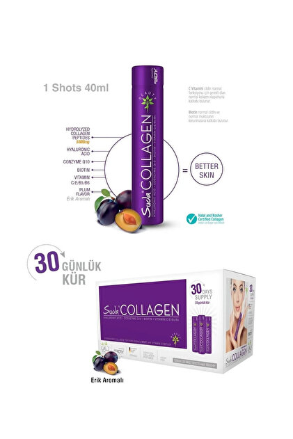 Suda Collagen 40 ml 30 Adet Erik Aromalı Fiyatı, Yorumları - Trendyol
