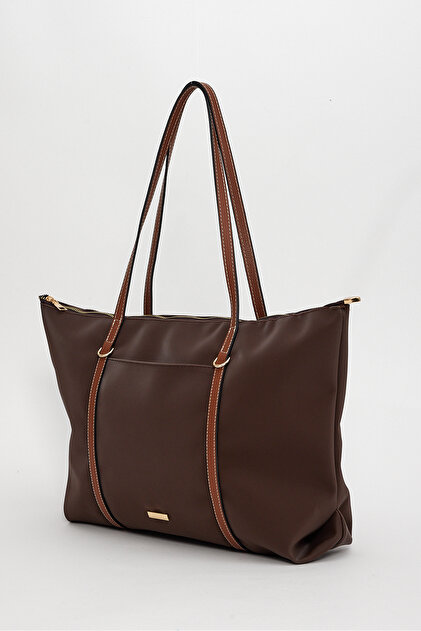 リオ ALTUDA Kadın Şeritli Shopper Omuz Çantası Boris - Fiyatı, Yorumları