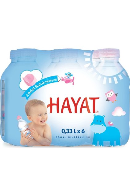 6 X 0.33l Doğal Mineralli Bebek Su 2 Adet Suluk Aparatı Tarih 05/2026