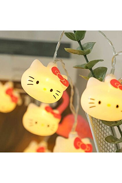 Meyra Accessories yeni hello kitty gece lambası led ışık pilli 10