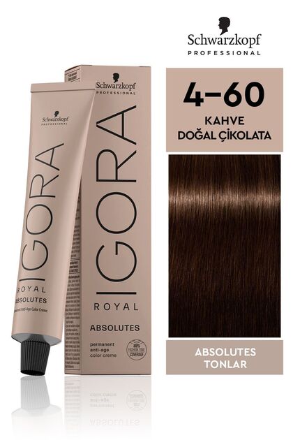 Royal Absolute Tonlar 4-60 Kahve - Doğal Çikolata Saç Boyası 60 ml