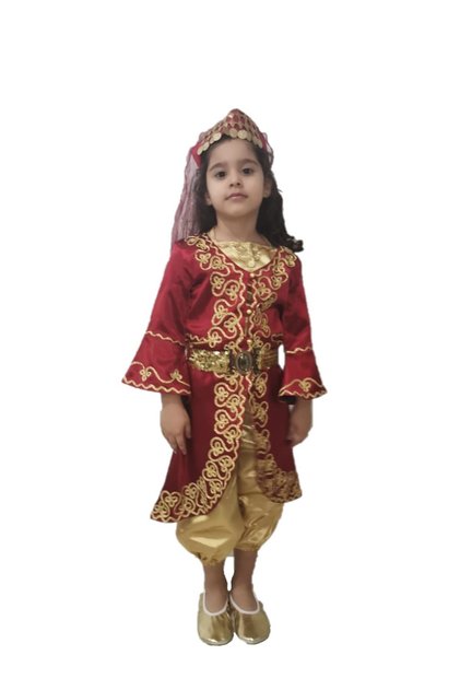 Kız Çocuk Kına Kıyafeti Bindallı Kaftan