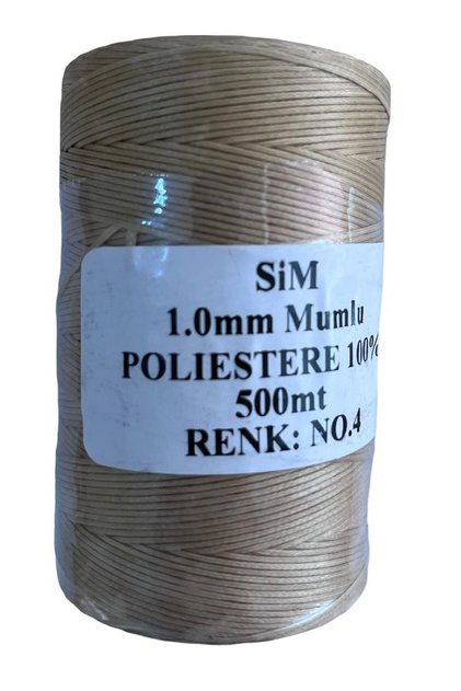 1 Millim Waxed Saraç Leather Rope Bobbin 500 Meters