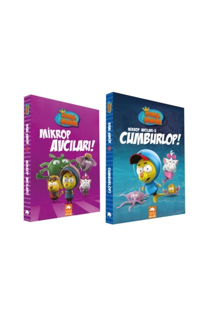 Kral Şakir Mikrop Avcıları 1 + Kral Şakir Mikrop Avcıları 2 Cumburlop 2 Books Hardcover