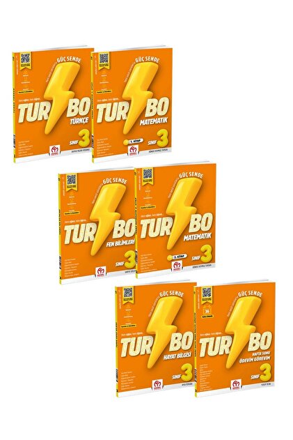 3.Sınıf TURBO EĞİTİM SETİ - 6 KİTAP