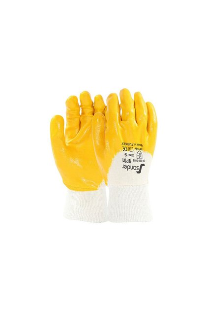 Sarı Nitril 12 Li Eldiven - Genel Iş Eldiveni Np01 Tyc00113371257