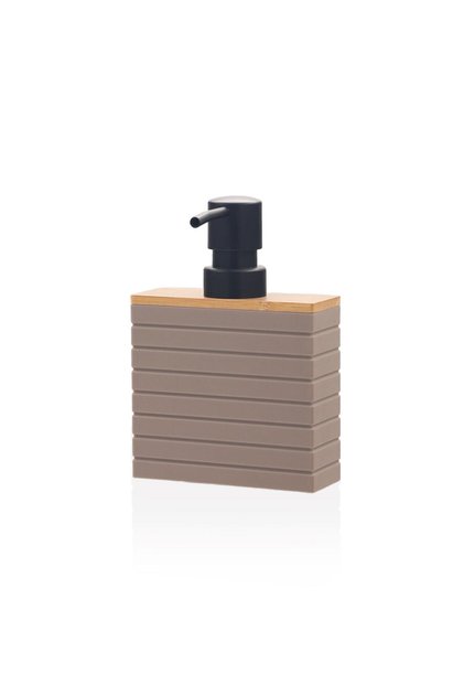 Stripe Liquid Soap Dispenser Brown
