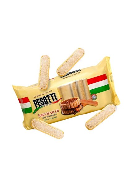 Pesotti Kedi Dili Bisküvi Ladyfinger 200 G x 12 Adet (Koli)