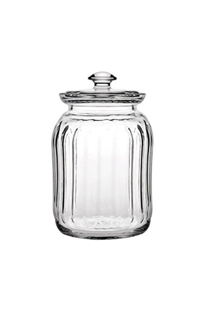 Paşabahçe 4 Adet Viva Optikli Cam Kapaklı Kavanoz Büyük Boy 2500