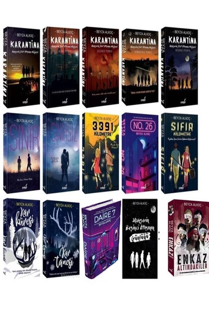 Beyza Alkoç Tüm Kitapları Muhteşem Set 15 Kitap Bdrkitap Enkaz Altındakiler