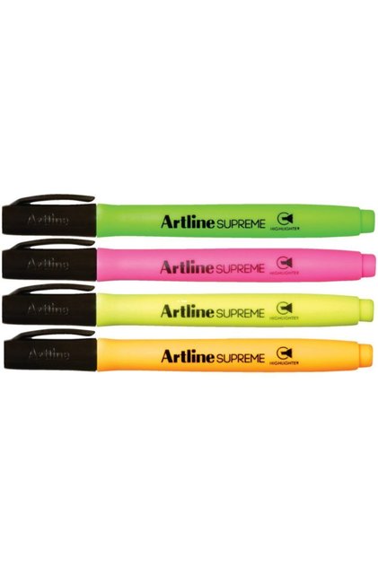Supreme Highlighter Fosforlu Kalem 4'lü Set