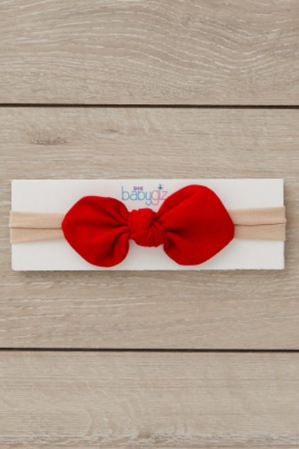 Handmade Soft Style Thin Tied 100% Natural Cotton Combed Cotton Baby Kids Girls Bandana Red