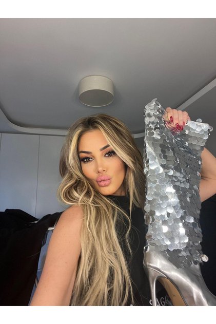 Briana Çizme Gümüş