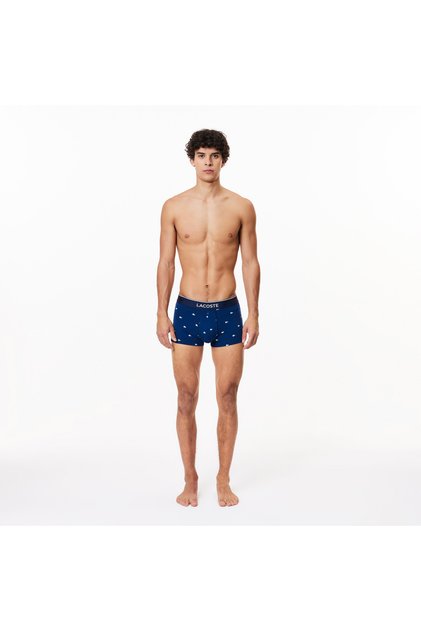 Core Erkek Baskılı 3'lü Lacivert Boxer