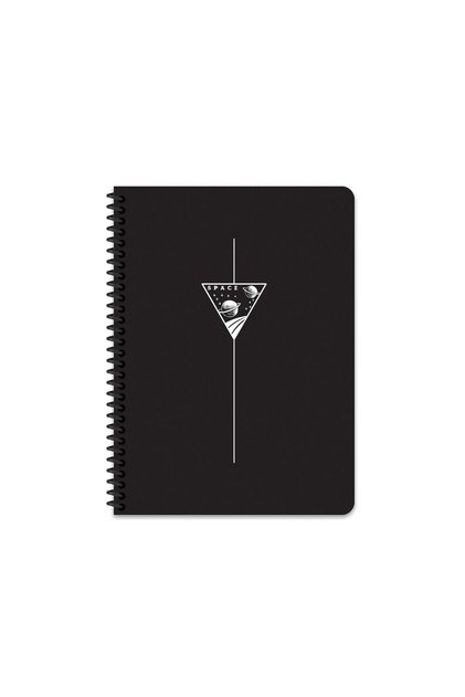 16.5x22.5 Checked Notebook Space - Space