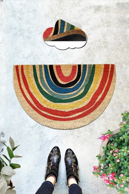 Coco Porque 45x75 Cm Covoraș natural din peri de coco, covoraș natural din India