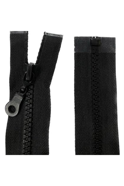 Bone Threaded Coat Zipper Black 80cm (High Quality 1stClass Product)