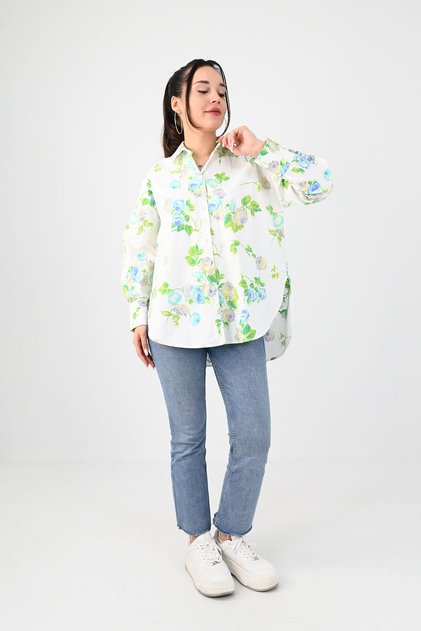 Women's Patterned Shirt 1674-25-1