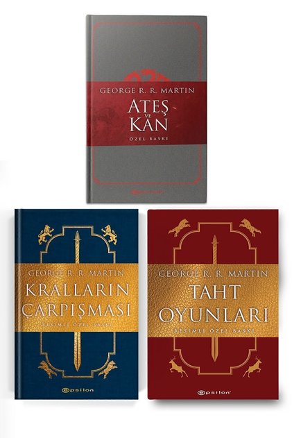 Ateş Ve Kan Taht Oyunları Kralların Çarpışması Special Edition 3 Book Set George R.r. Martin