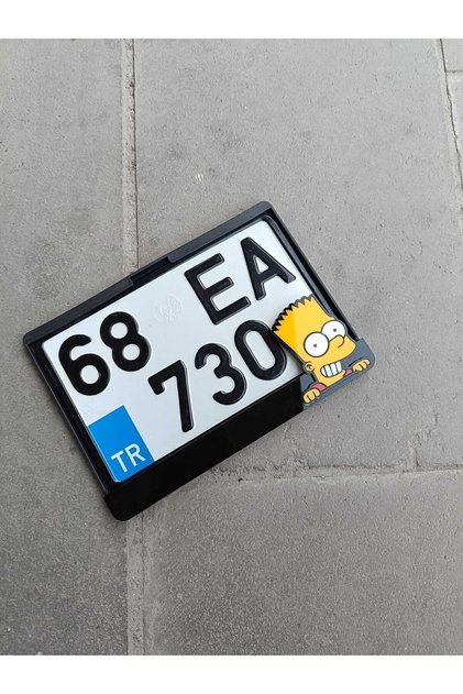 Simpson Motor Plakalık | Motorsiklet Plakalık | Lazer Kesim Plakalık