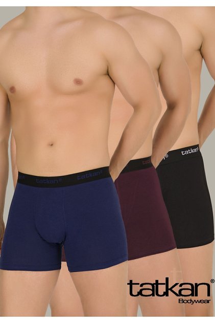 Tatkan - 3'lü Penye Modal Erkek Boxershort