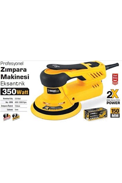 Sgs Profesyonel Zımpara Makinası Eksantrik Hı-tech 350 Watt 150 Mm