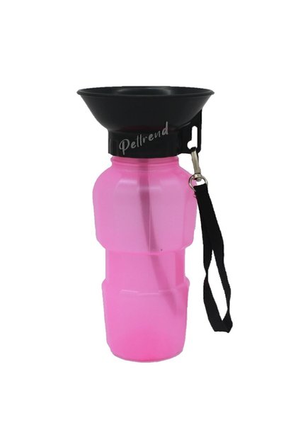 500ml Köpek Seyahat Suluğu Su Şişesi-pembe