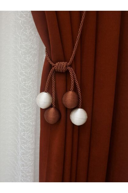 Modern Winding 4 Ball Braçol Cornice Tactical String Ceiling Curtain Accessory Tile&cream
