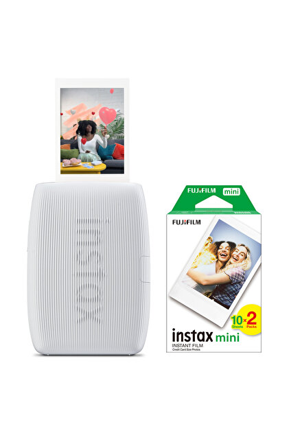 Fujifilm Instax mini Link 3 Beyaz Akıllı Telefon Yazıcısı ve 20'li