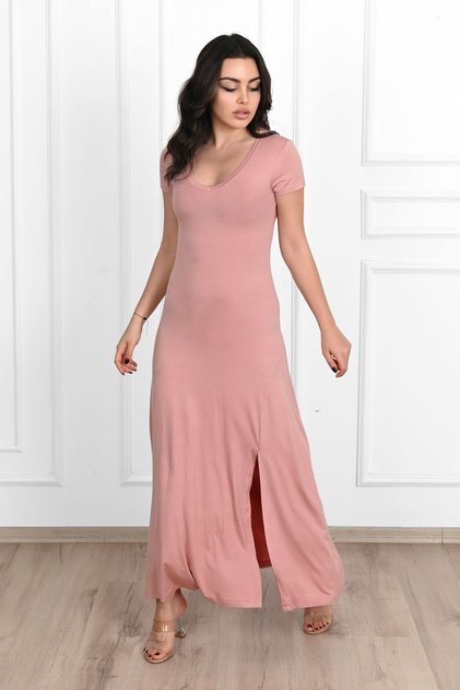 Rochie de damă cu detaliu cu fante 5174-23