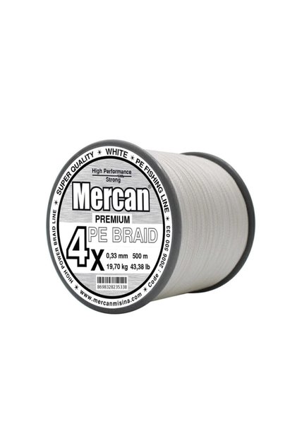 Mercan Pe Örgü Premium 4x Ip 500 M Beyaz Misina