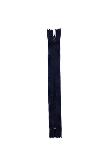 Fermoar drept albastru bleumarin (20CM) 5 bucăți