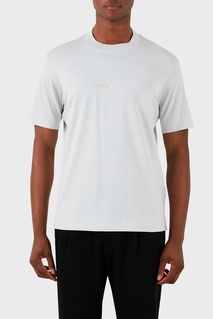 Cotton Regular Fit Crew Neck T Shirt Men's T SHIRT 3D1TH3 1JOCZ 06I0