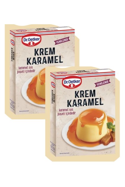 Dr.Oetker Krem Karamel 2 x 92 g 2 li Set