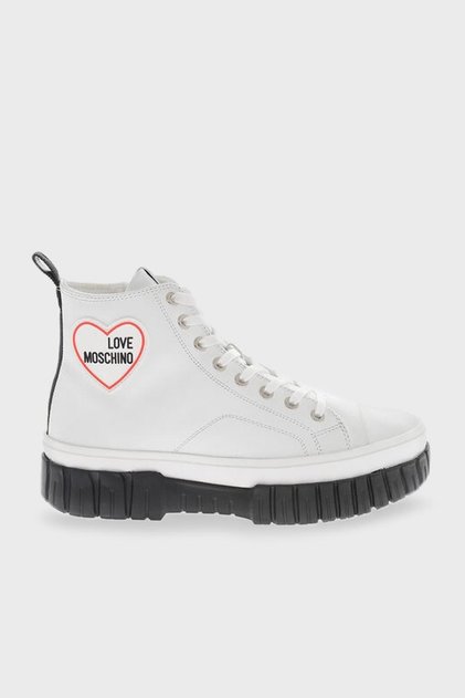 Pantofi de sport din piele cu logo JA15595G1GIA0100