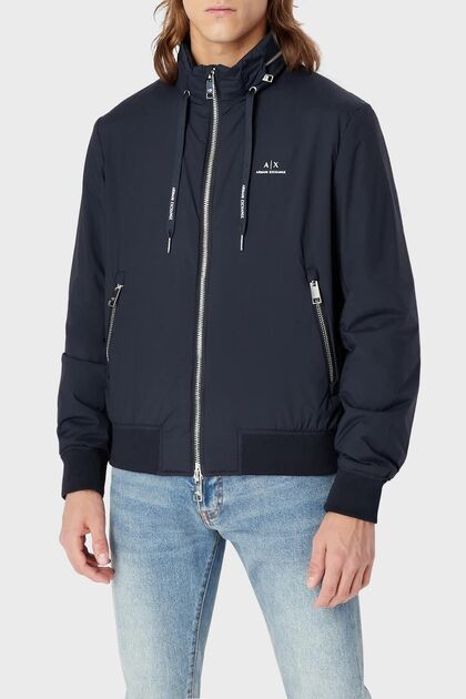 Logo Hidden Hooded Regular Fit Coat Men's Coat 8Nzb60 Zn97Z 1583