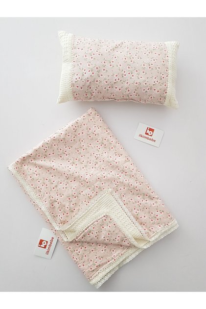 Floral Lace Pique Blanket Pillow