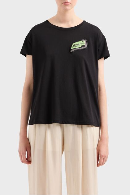 Cotton Relaxed Fit Crew Neck T Shirt T SHIRT 3DYT16 YJ3RZ 1200