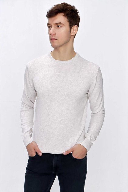 Basic Dynamic Fit Relaxed Cut Crew Neck Sweater