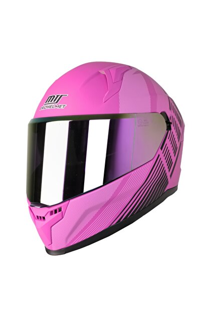 Pink rate様 Genel Markalar M-910 FUCHSIA LADY GÜNEŞ VİZÖRLÜ KASK (GÖKKUŞAĞI