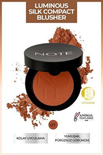 Note Cosmetics Luminous Silk Compact Blusher Toz Allık - 03 Coral