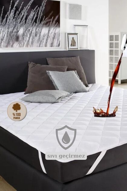 Cotton Quilted Elastic Liquid-Proof Mattress Protector Mattress Cover (10 Sizes)