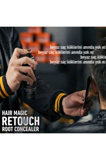 NISHMAN Hair Magic Retouch Saç Dibi Kapatıcı - Siyah 100 ml