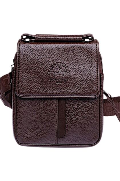 West Polo Erkek El Ve Omuz Askılı Çanta Kahverengi (küçük Boy) Bty5001