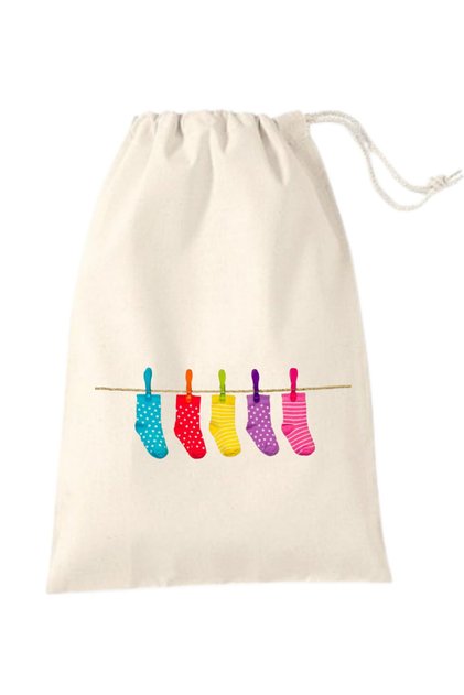 Çorap Kesesi 30 x 40 cm Buzgülü Kese bavul içi Organizer