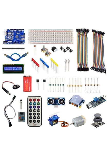 Genel Markalar Arduino Uno Süper Başlangıç Seti 28 Parça 165 Adet