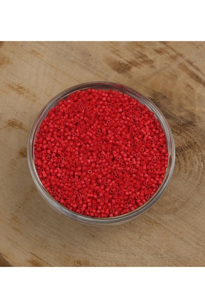 Prestige Candy Glass Beads Red Color Equal Cut