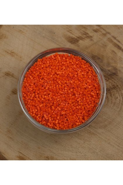Prestige Candy Glass Beads Orange Color Equal Cut