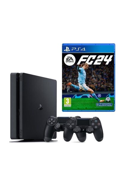 Sony Playstation 4 Slim 1 TB + 2. DualShock Kol + Ps4 EA SPORTS FC